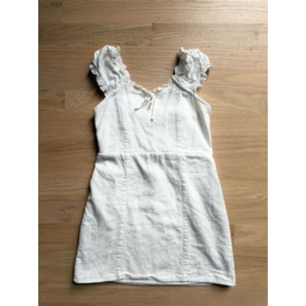 Art Class Girls Size 8 White Smocked Ruffle Strap Midi Dress